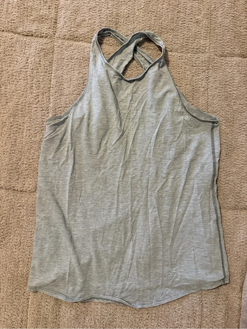 Lululemon Crossback Tank Top - Light Gray
